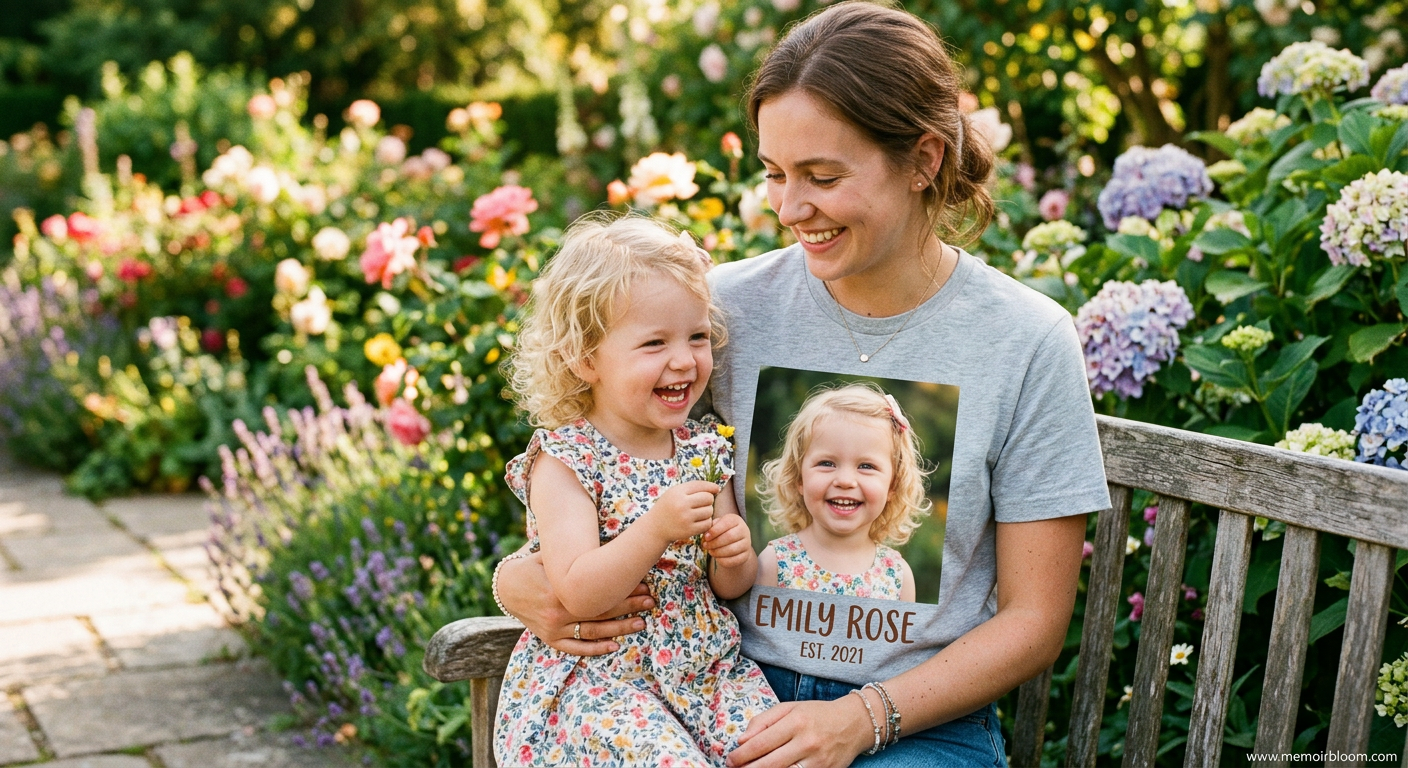 Portrait memory T shirts — one person. one photo. one story, worn forever.  "Some people leave a mark so deep, you carry them with you everywhere — now you can wear that feeling close to your heart."