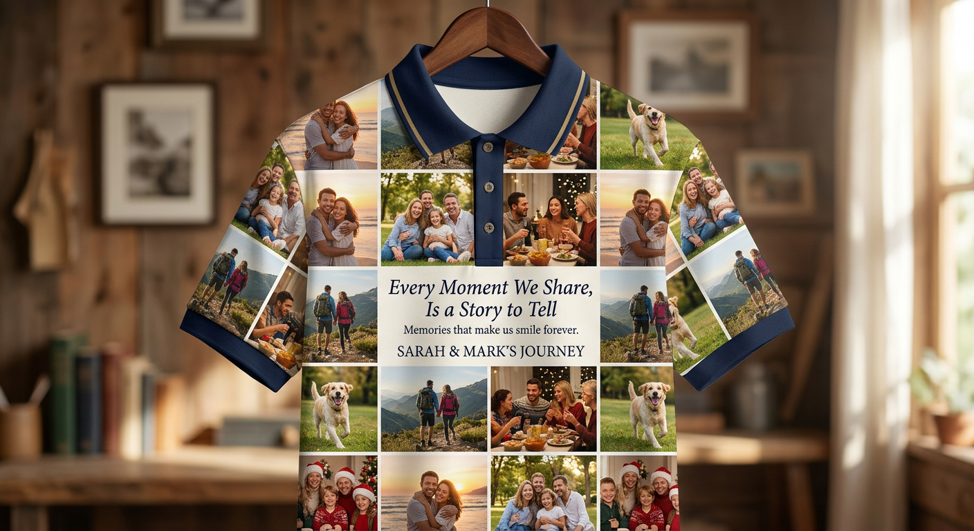 Memory T shirts — your favourite moments, worn close to the heart  "A shirt no one else in the world owns. Because no one else has lived your story."